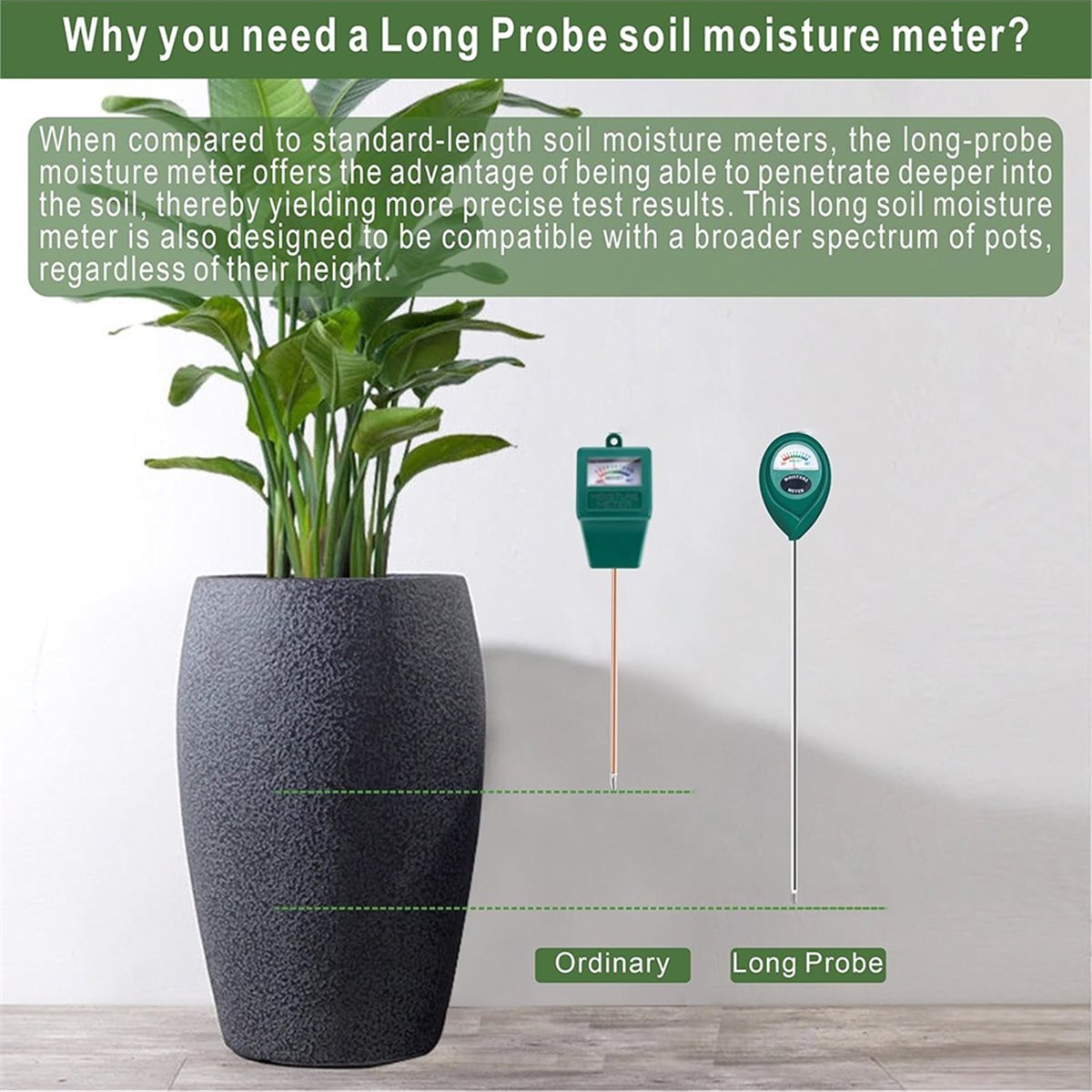 Plant Monitor - LNHF Long Probe Deep Use Soil