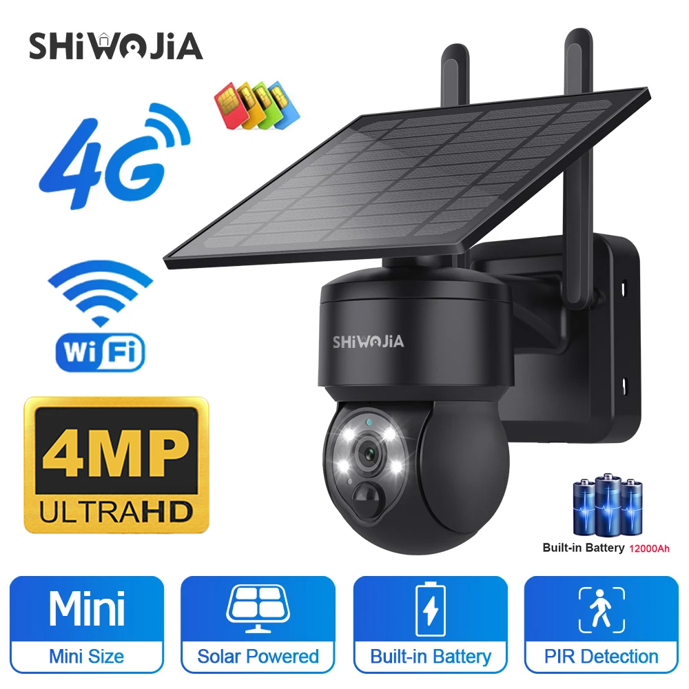 SHIWOJIA WIFI Wireless PTZ Sol - Garden Camera 评论和价格