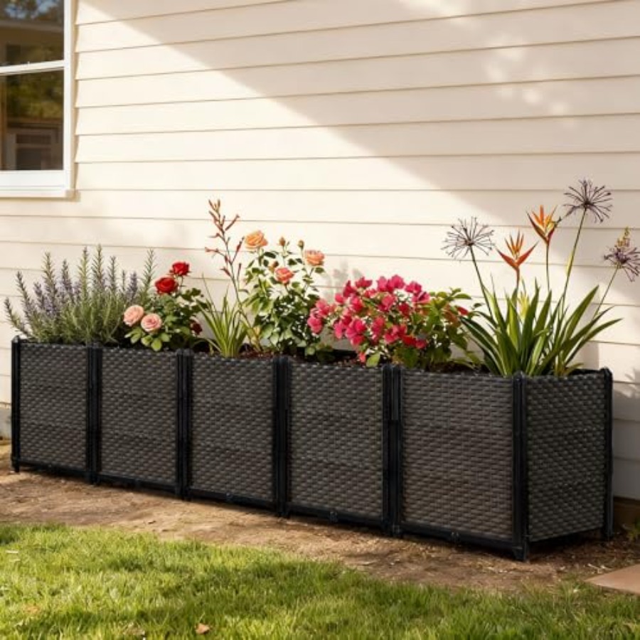 Outdoor self-watering raised p - Self Watering Planter 评论和价格