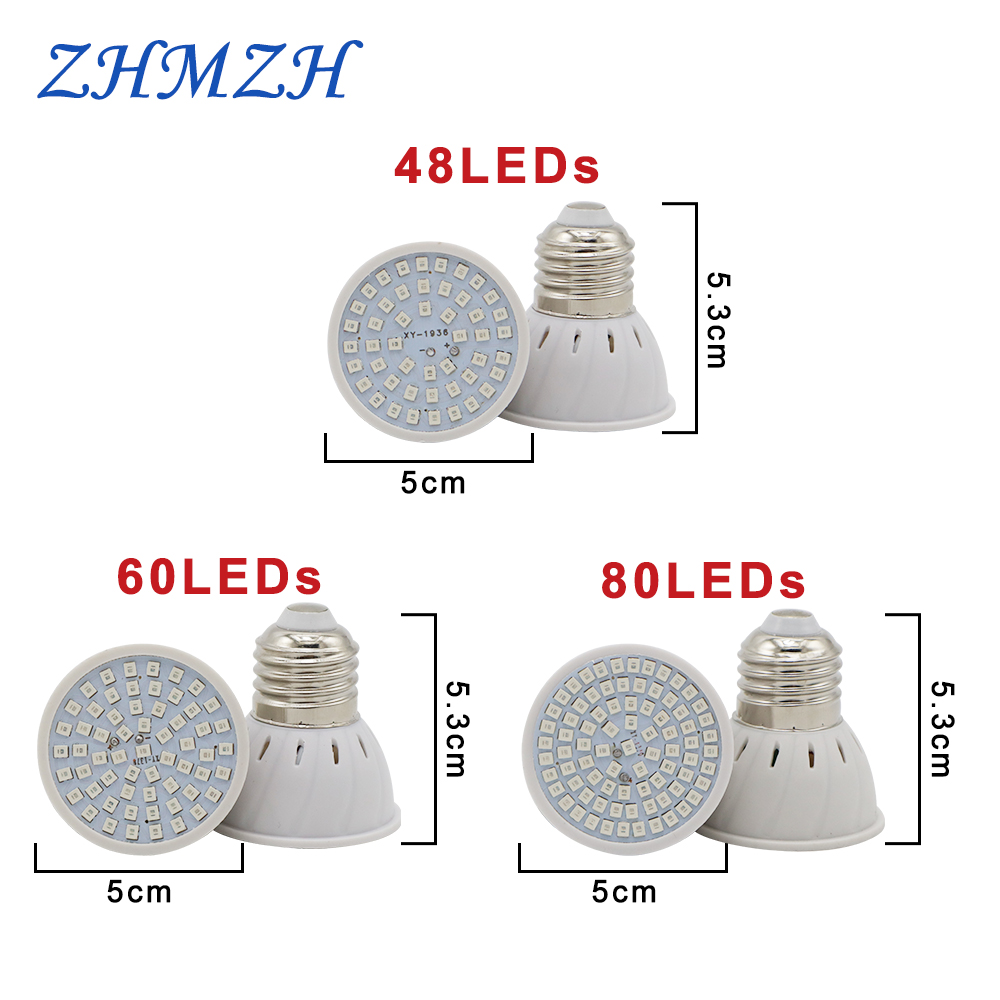 E27 LED Plant Growing Lamp Bul - Plant Grow Light Full Spectrum 评论和价格