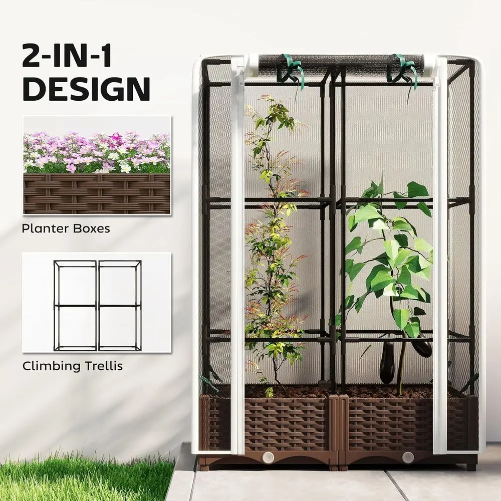 Elevated Garden Bed with Trell - Self Watering Planter 评论和价格