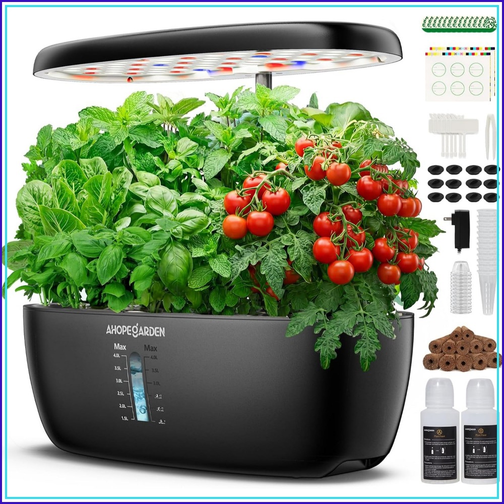 12 Pod Hydroponic Garden with  - Indoor Garden Kit 评论和价格