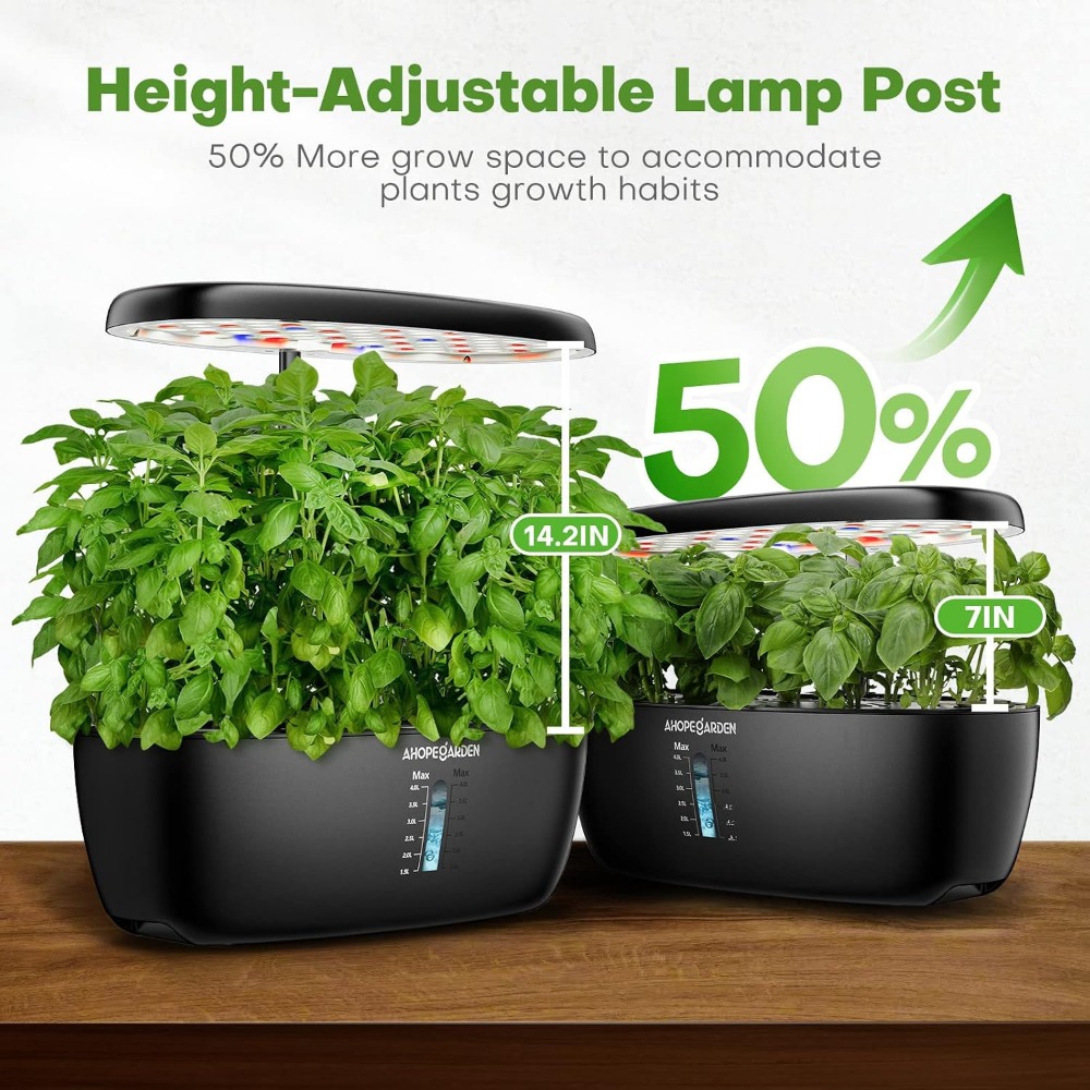 12 Pod Hydroponic Garden with  - Indoor Garden Kit 评论和价格