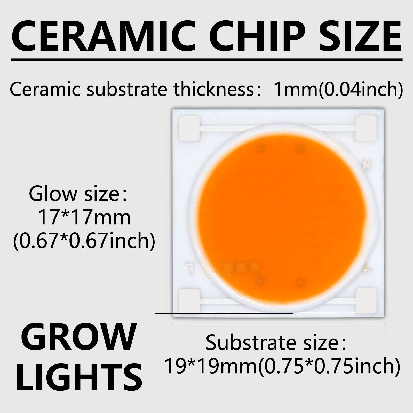5pcs Ceramics Base LED COB Chi - Plant Grow Light Full Spectrum 评论和价格