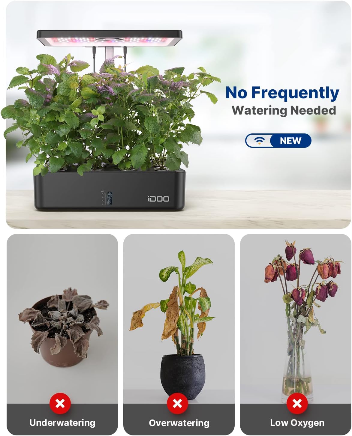 12 Pods WiFi Hydroponics Growi - Indoor Garden Kit 评论和价格