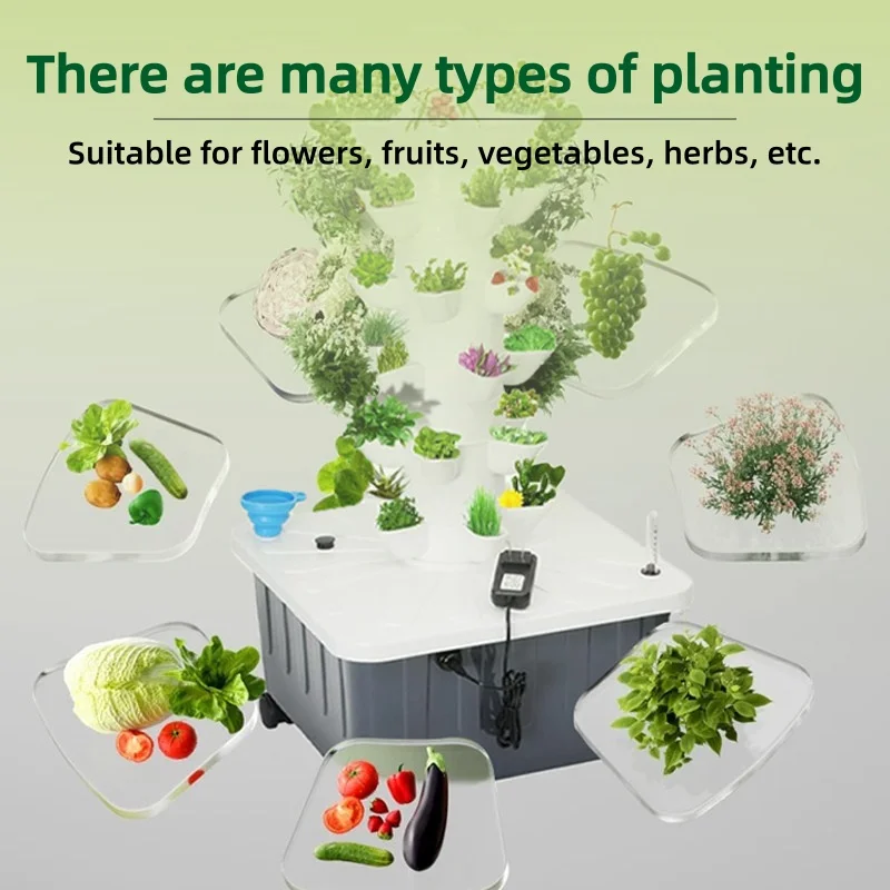 Hydroponic Planting Tower Inte - Hydroponic Tower 评论和价格