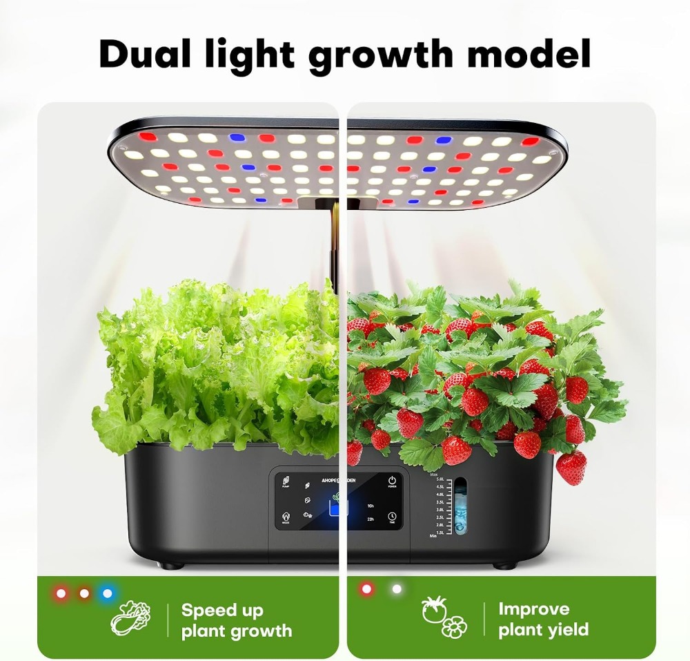12-Pod Indoor Hydroponic Garde - Hydroponic Grow Pod 评论和价格