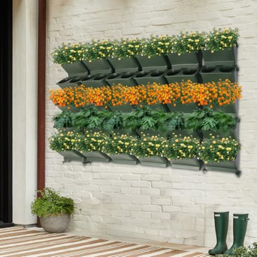 Vertical Wall Planter For Balc - Self Watering Planter 评论和价格