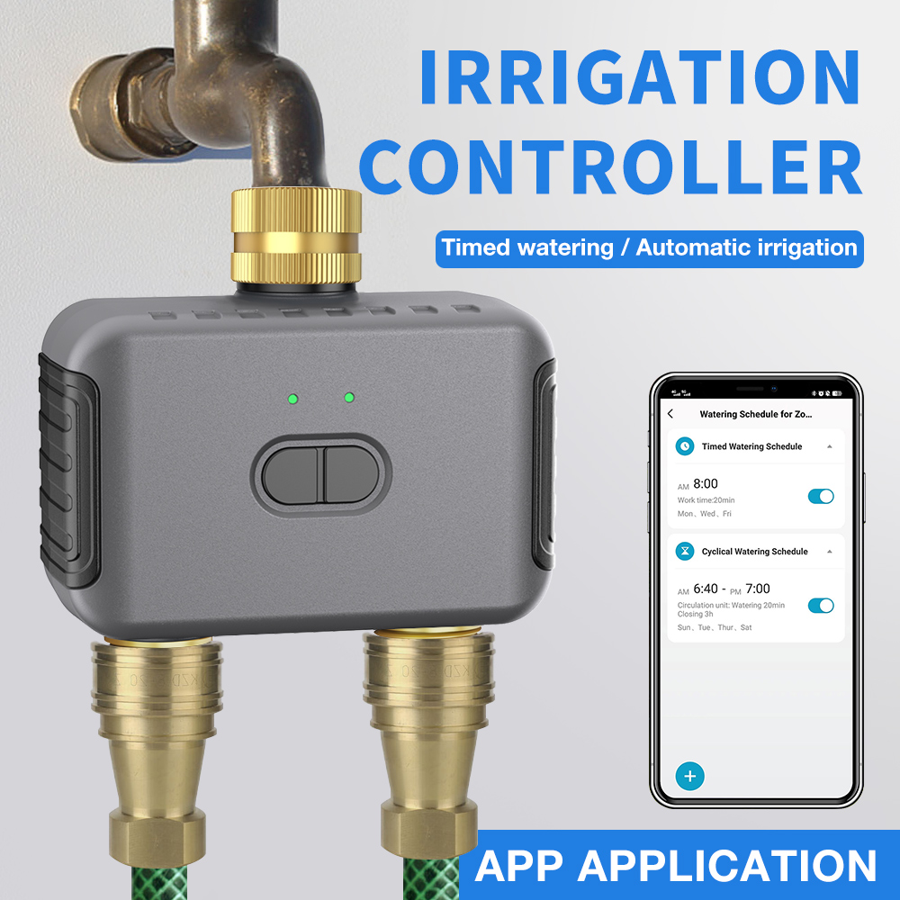 Tuya 2 Zone Watering Timer Gar - Automatic Watering 评论和价格