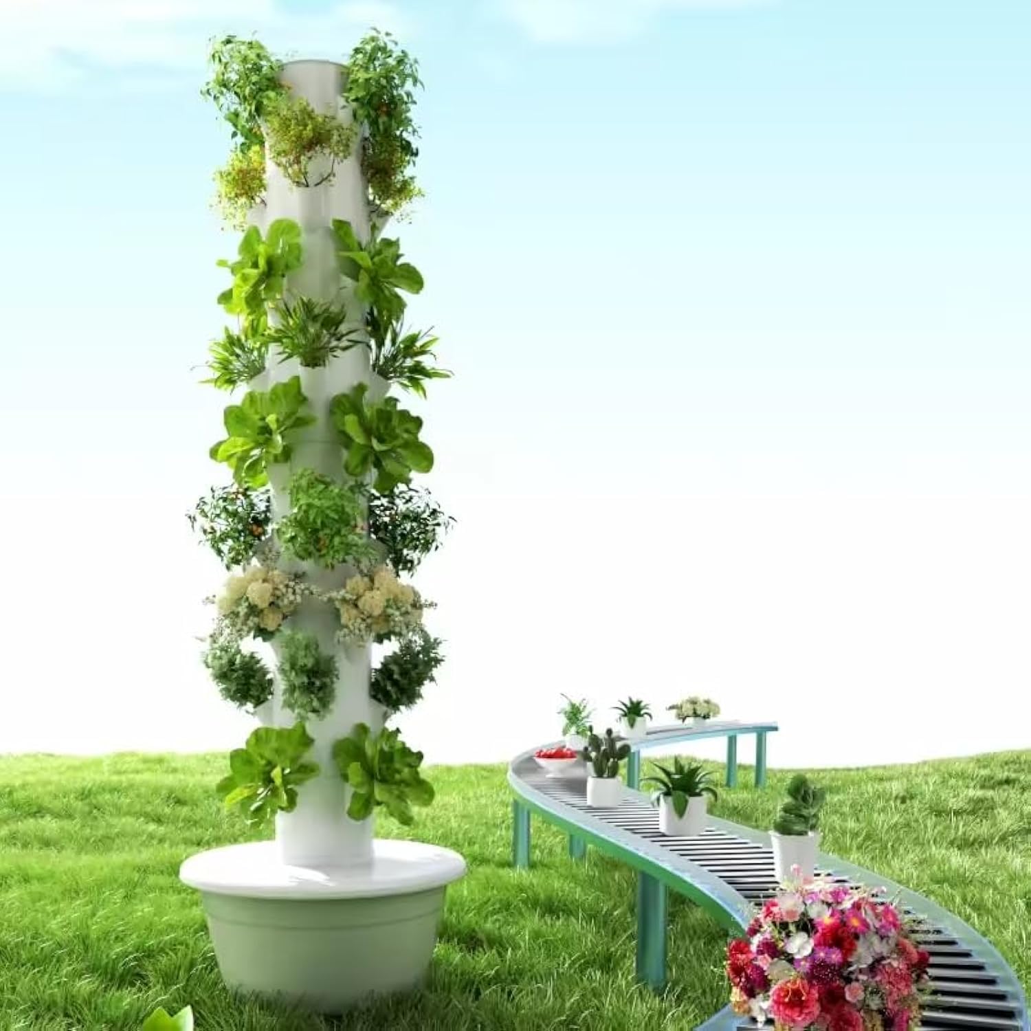 Vertical Hydroponic Grow Tower - Hydroponic Tower 评论和价格