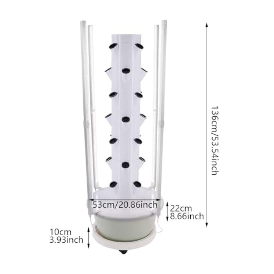 Hydroponic growing tower for i - Hydroponic Tower 评论和价格