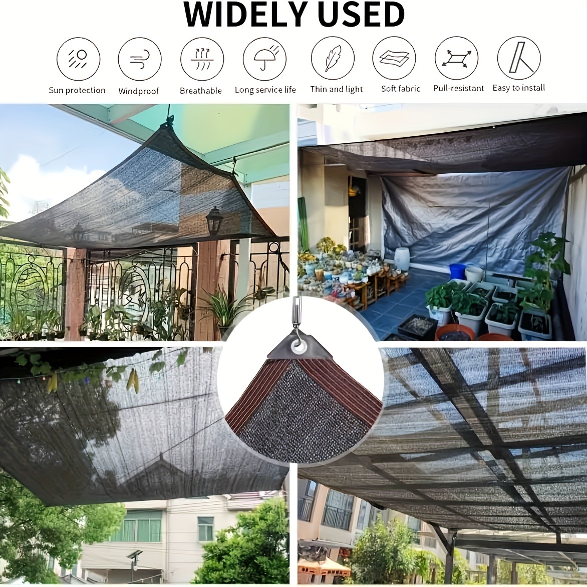 2-15m Black Sunshade Net Sun S - Plant Monitor 评论和价格